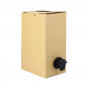 Caja kraft catering para bolsa termolaminada con grifo 2 litros