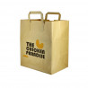 Bolsa Papel Kraft con asas (26+20x32cm) Personalizada