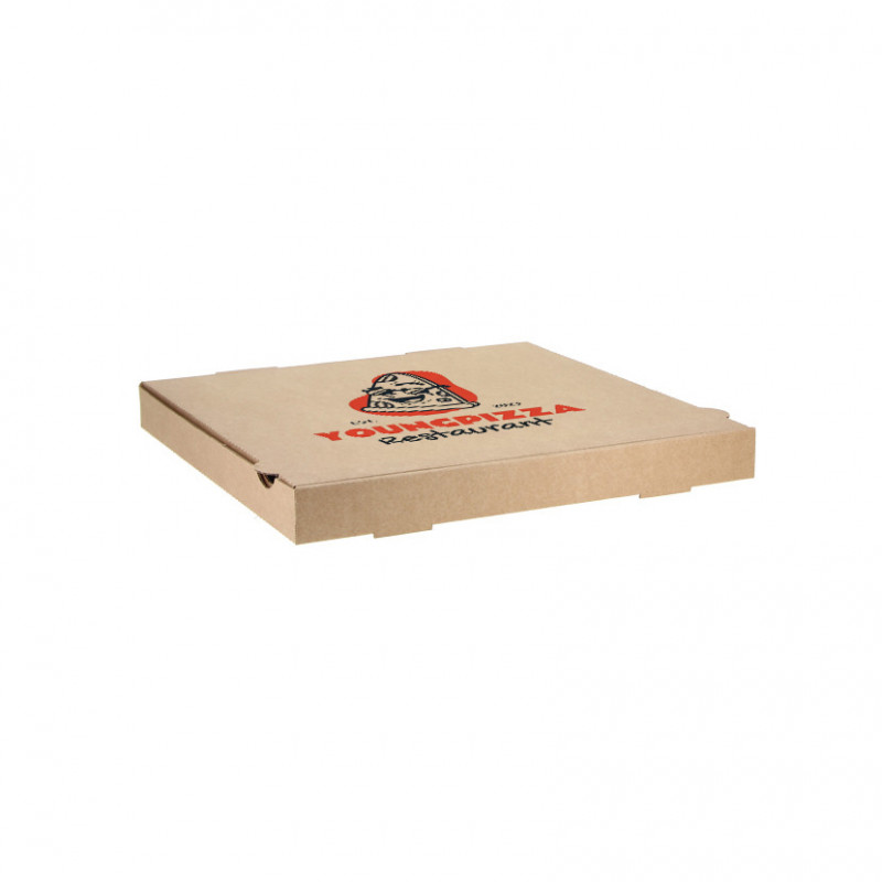 Boîtes à pizza kraft petites-moyennes (30cm) à Personnaliser