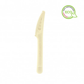 Coltello in fibra compostabile Kraft (16,5 cm)