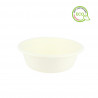 Bio compostable white fiber bowl (350ml)