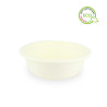 Tigela de fibra branca bio compostável (350ml)
