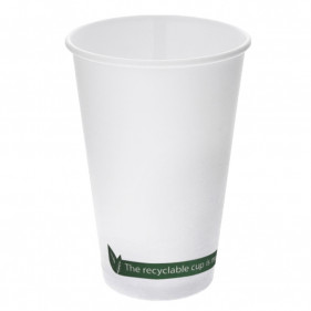 White cardboard coffee cups ECO line 470ml