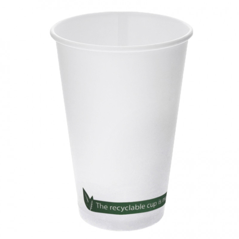 Tazzine da caffè in cartoncino bianco linea ECO 470ml Tazzine da caffè in cartoncino bianco linea ECO 470ml