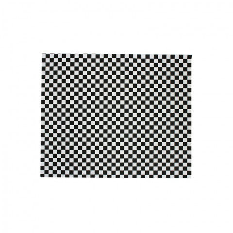 Papel antigrasa pequeño de cuadros negros 25x20cm