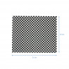 Papel anti-gordura pequeno de quadrados pretos 25x20cm