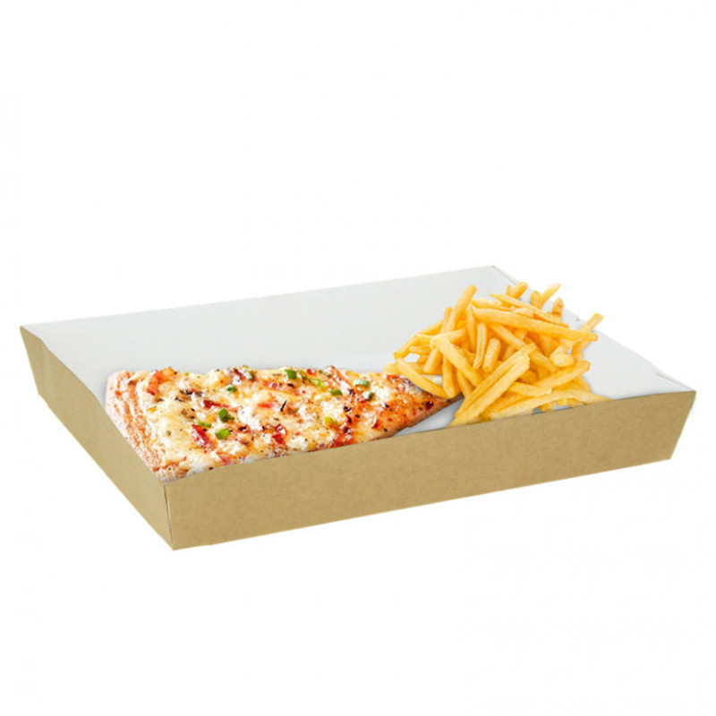 Barqueta kraft menu aeroporto nano micro (25x18x3,7cm)