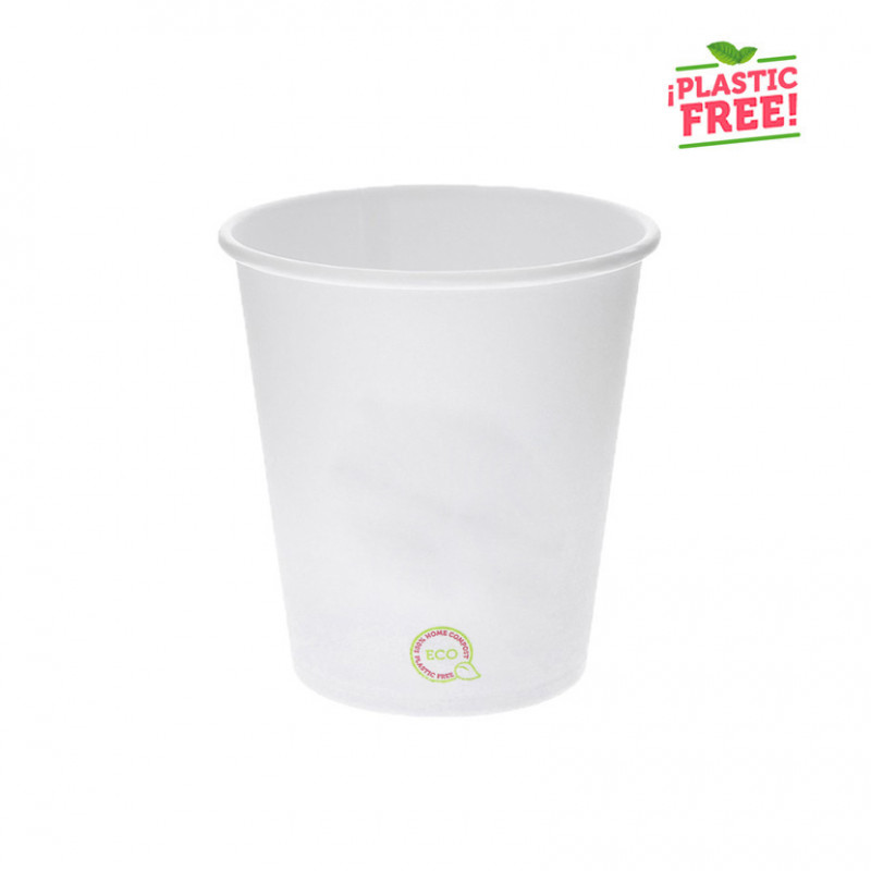 Vasos para café blancos ECO plastic free