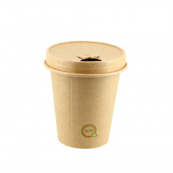 Tapas de cartón plastic free para vasos de café (8Ø)