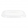 Tapa hermética PET para envases biodegradables de fibra kraft 1100 y 1300cc