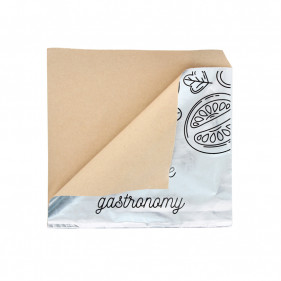 Papel antigrasa doble apertura silver kraft (17x17cm)