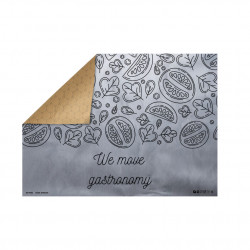 Papel alumínio anti-gordura para prancha silver kraft 31x42cm