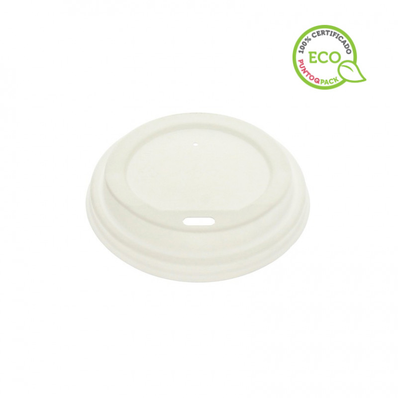 White Travel Lid for Bio Compostable Cup (8Ø)