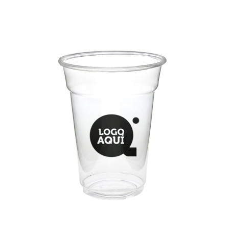 Vasos PET reciclable Impreso 1 tinta