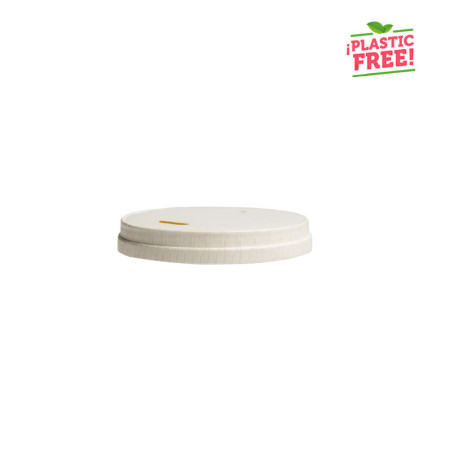 Tampa de cartão branco para copos de café 120ml personalizado 1 a 4 cores