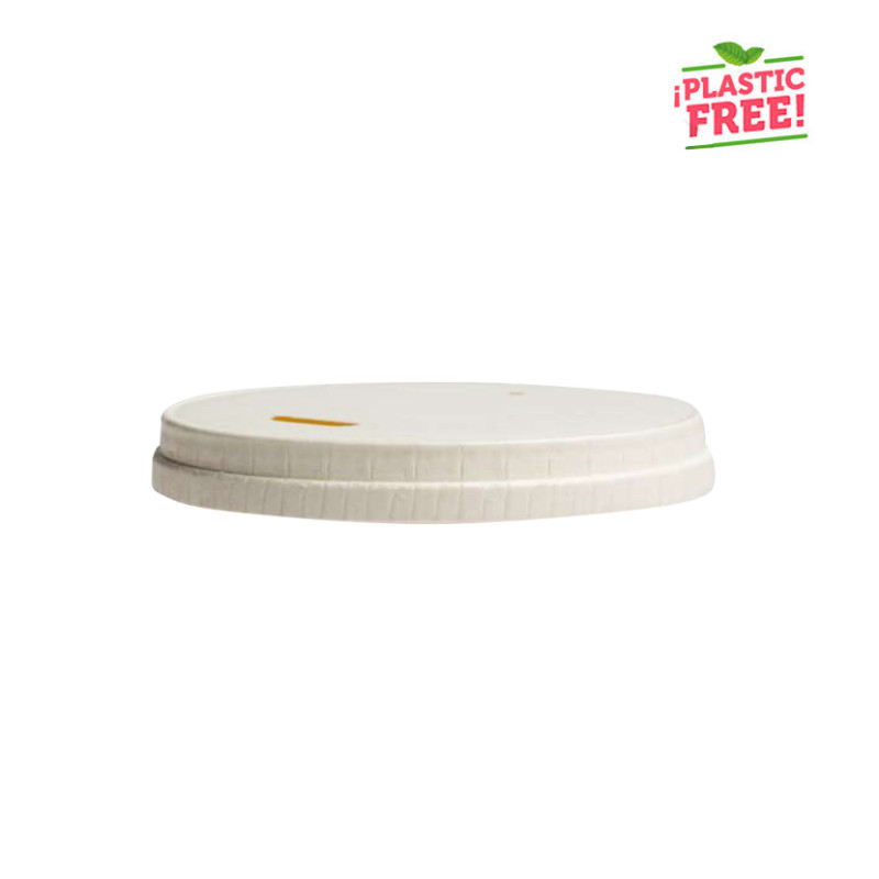 Tampa de cartão branco para copos de café personalizados V08KAPF e V12KAPF