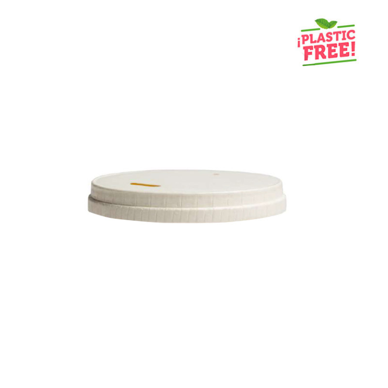 Tampa de cartão branco para copos de café 200ml personalizado 1 a 4 cores