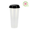 Copos reutilizáveis PP para bubble tea 650ml