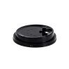 Tapa negra para vasos bubble tea reutilizables PP (9Ø)