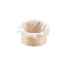 Molde de madera y papel de hornear mini para pastelitos (8,5Øx4cm)