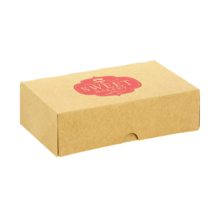 Caja kraft para galletas y pastas (23x16x6,5cm) Personalizada 1 cara color
