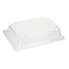 Tapa para bandeja sushi fibra compostable (16x11,5x3cm)