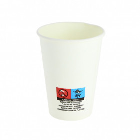 Gobelet distributeur en carton blanc pour café et eau (200ml)