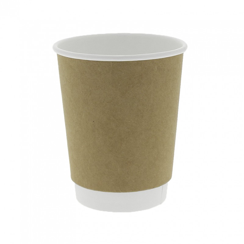 Vasos para café cartón Kraft Doble Capa 240ml