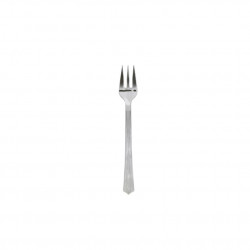 Mini tenedor de plástico metalizado