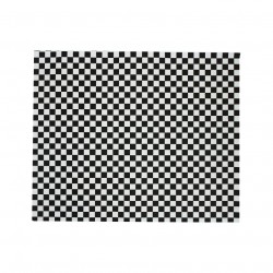 Papel antigrasa de cuadros negros (31x38cm)