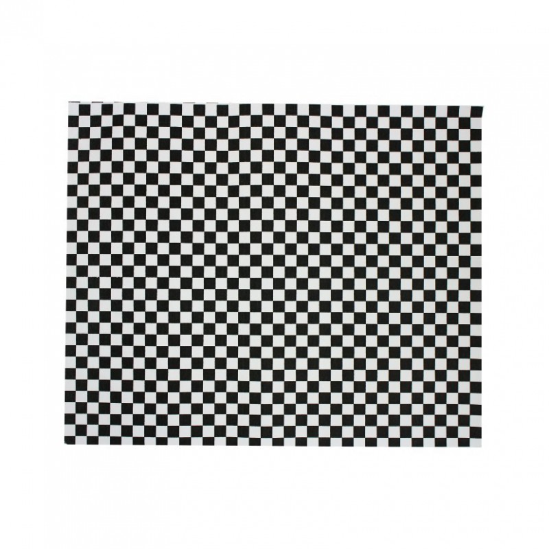 Papier sulfurisé à carreaux noirs (31x38cm)