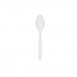 Cucharas para helado de plástico transparente 12.5 cm
