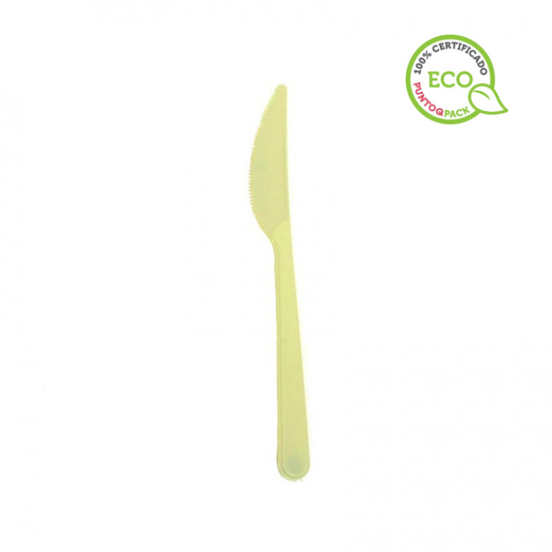 Cuchillo color crema PLA BIO (16,5cm) Cuchillo color crema PLA BIO (16,5cm)