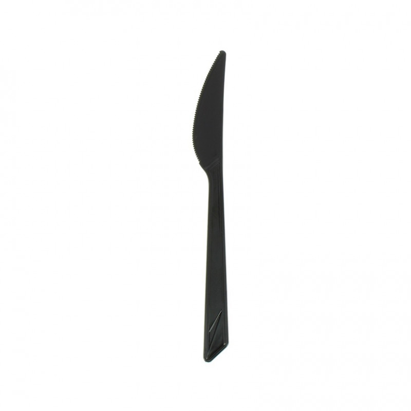 Coltello riciclabile PS nero Magnum (18cm).0. Coltello riciclabile PS nero Magnum (18cm).0.