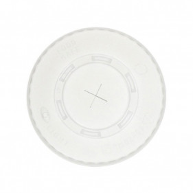 Couvercle plat avec croix pour verre soft drink (9Ø)