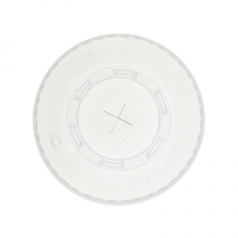 Flat lid with cross for soft drink glass (9Ø)