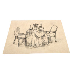 Pliego Antigrasa Kraft 31x 28 cm 40 gr Impreso 1 Tinta Indiana