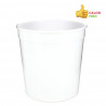 PP reusable white circular container (1000cc)