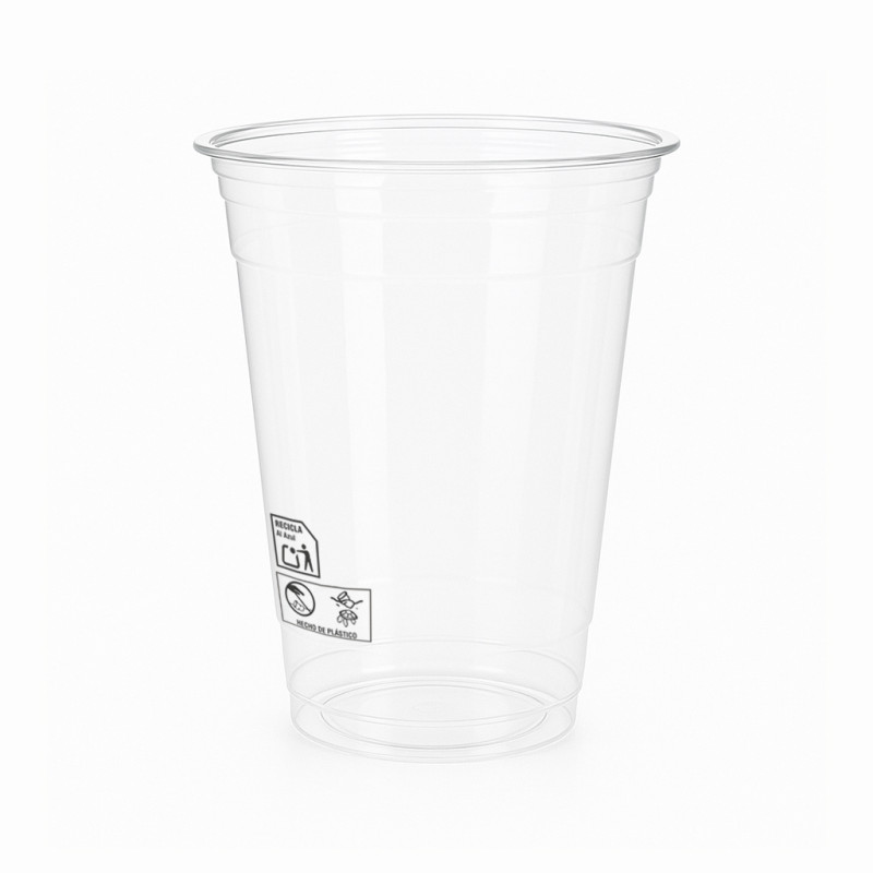 VASOS PET TRANSPARENTE Y RECICLABLE