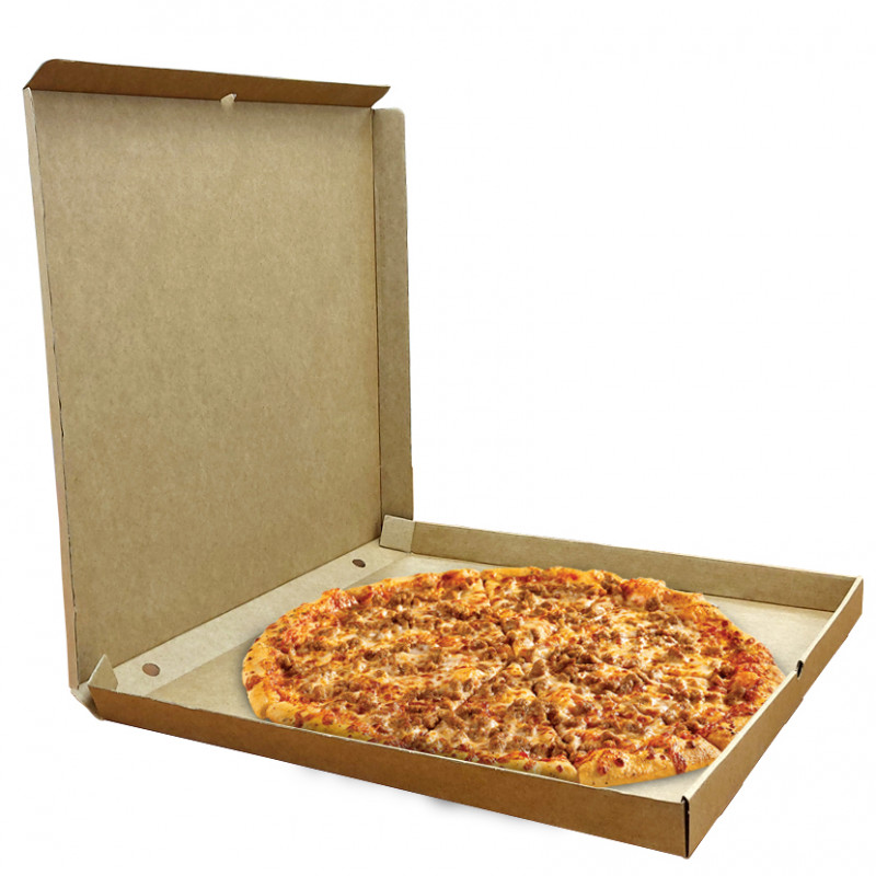 Cajas de pizza color kraft familiar gigante (50cm)