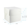 Caja para tarta ajustable 4 alturas (base 19,6 cm)