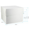 Caja para tarta ajustable 4 alturas (base 24,6 cm)