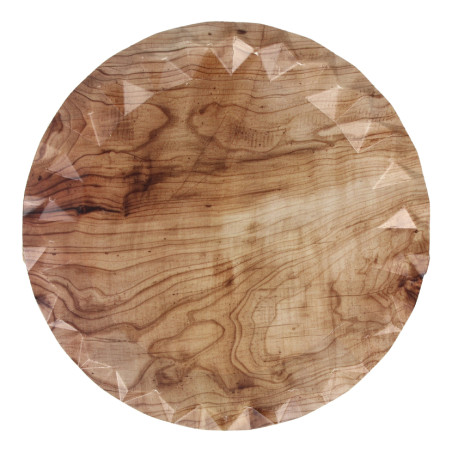 Plato de cartón wood kraft gama Bali (23Ø)