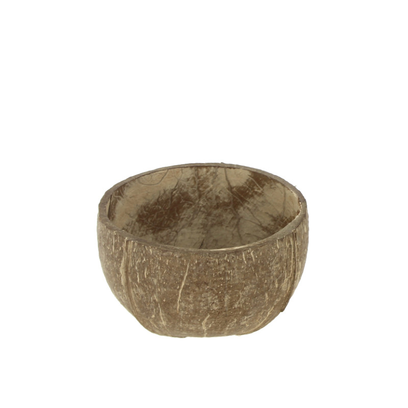 Tigela de madeira de coco natural 170 ml