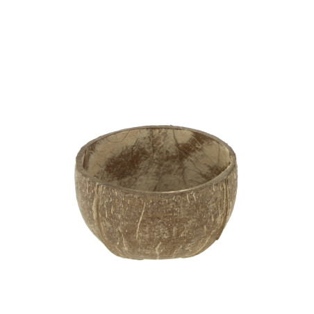 Tigela de madeira de coco natural 170 ml