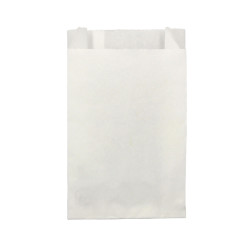 Bolsa antigrasa blanca para alimentos (15+6x31cm)