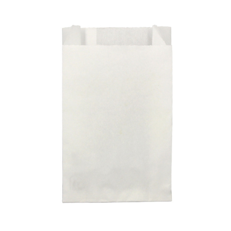 Saco branco anti-gordura para alimentos (15+6x31cm)