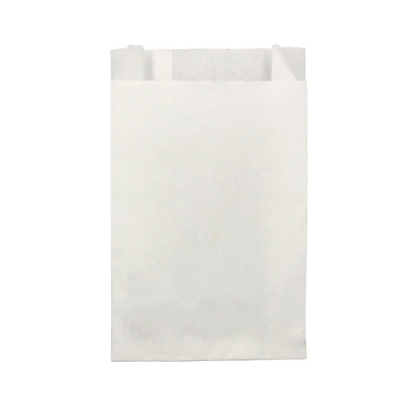 Bolsa antigrasa blanca para alimentos (15+6x31cm)