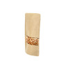 Bolsa Doypack con zip y ventana mediana (13+6x22,5 cm)