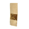 Bolsa Doypack con zip y ventana grande (16+6,5x26,5 cm)